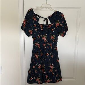 Maurice’s Floral Print Dress with Bow Detail